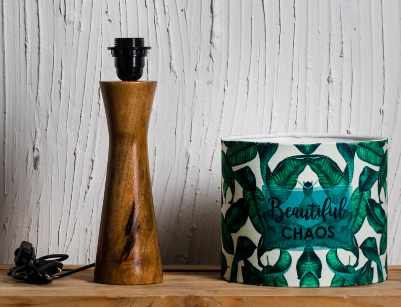 Beautiful Chaos Wooden Shade Lamp Soul Dreams