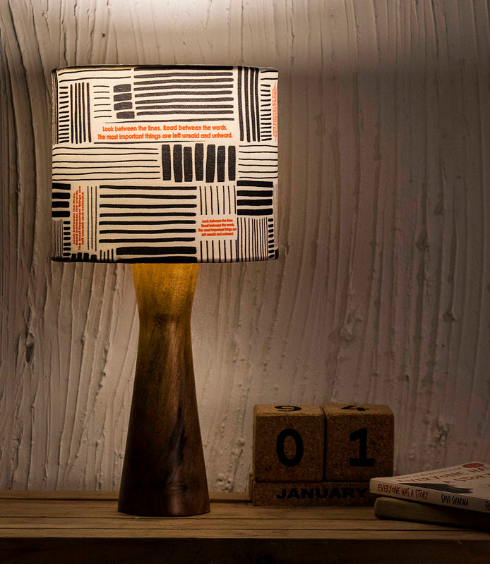 Geometric Pattern Wooden Shade Lamp Soul Dreams