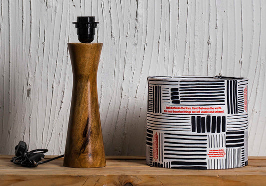 Geometric Pattern Wooden Shade Lamp Soul Dreams