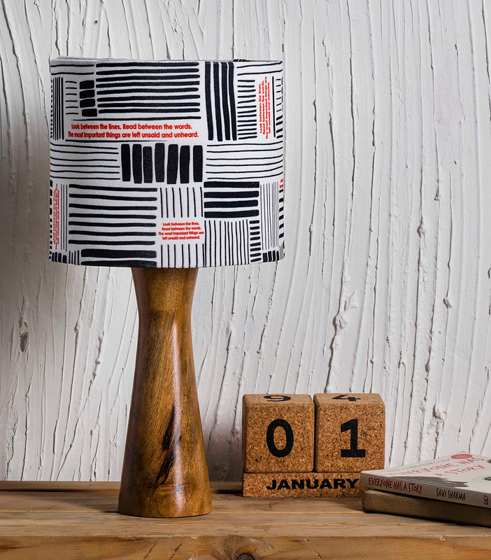 Geometric Pattern Wooden Shade Lamp Soul Dreams