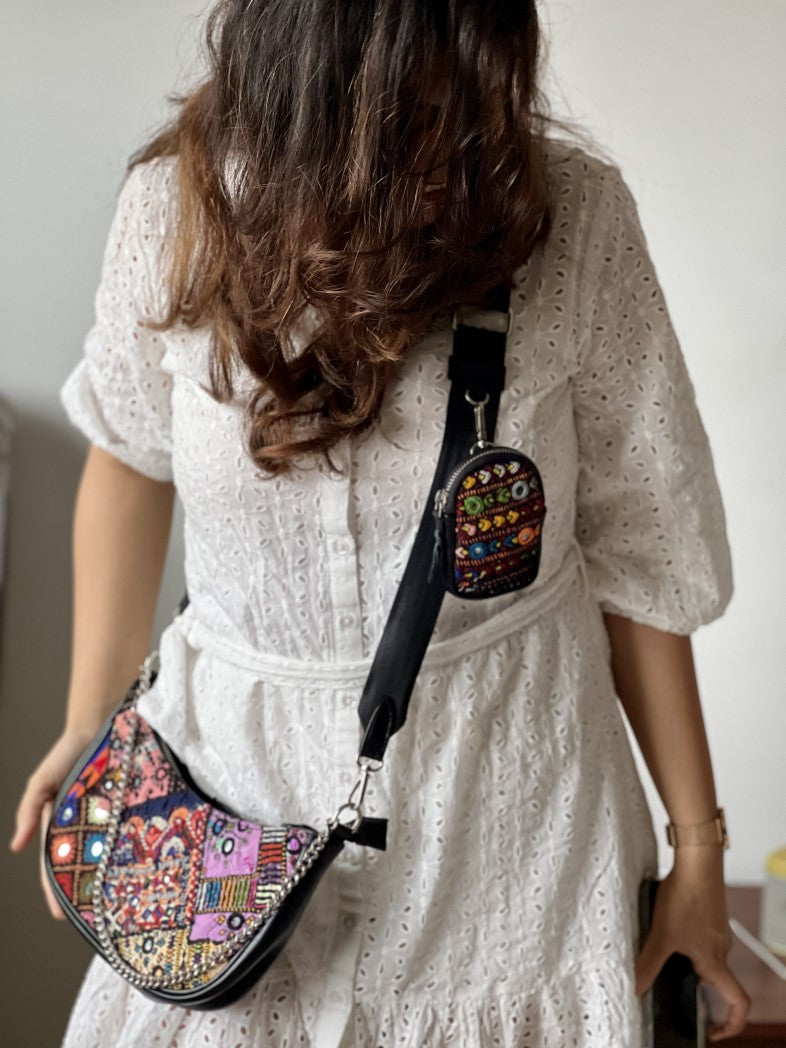 [PRE-ORDER] Two Faced Boho Bag BLACK - Soul Dreams