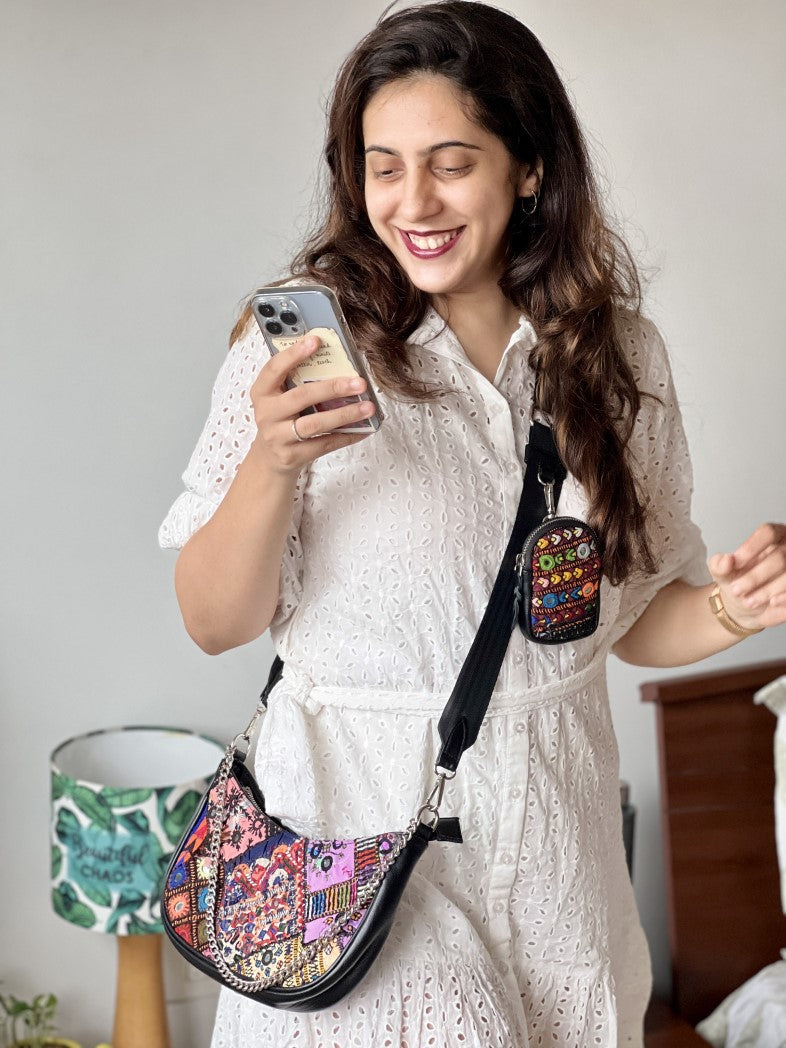 [PRE-ORDER] Two Faced Boho Bag BLACK - Soul Dreams