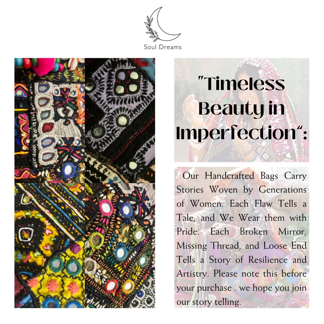 [PRE-ORDER] Two Faced Boho Bag BLACK - Soul Dreams
