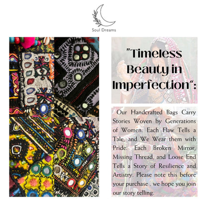 [PRE-ORDER] Two Faced Boho Bag BLACK - Soul Dreams