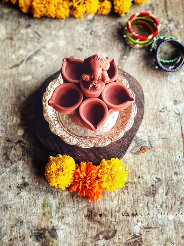 Pancha diya with Bappa Soul Dreams